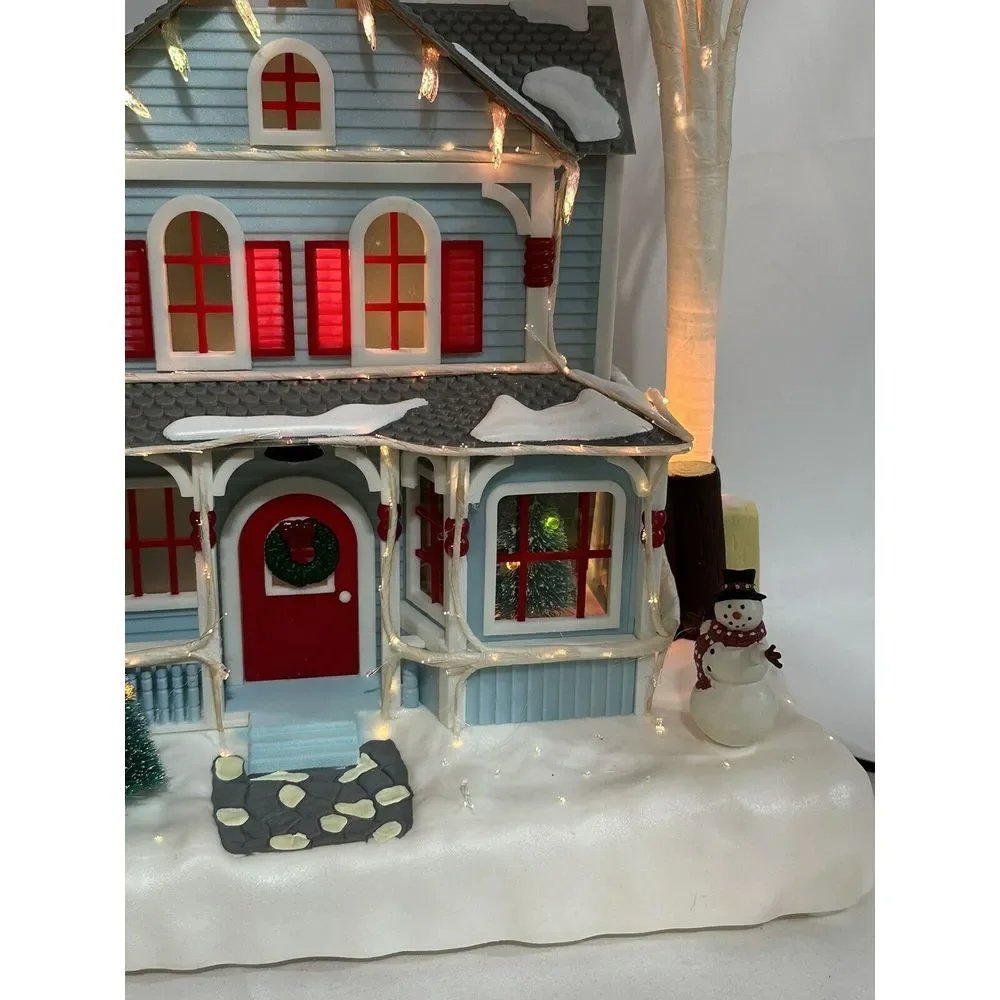 Avon Holiday Splendor‎ Lighted Fiber Optic House Christmas Village 2002